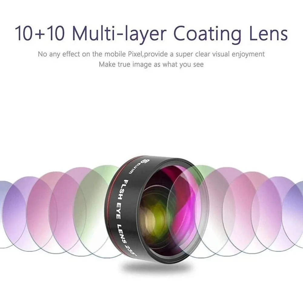 Selvim Phone Camera Lens Phone Lens Kit 4 in 1, 22X Telephoto Lens